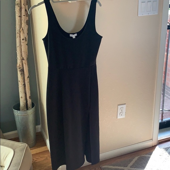 Leith scoop midi dress with side slit - Picture 1 of 2